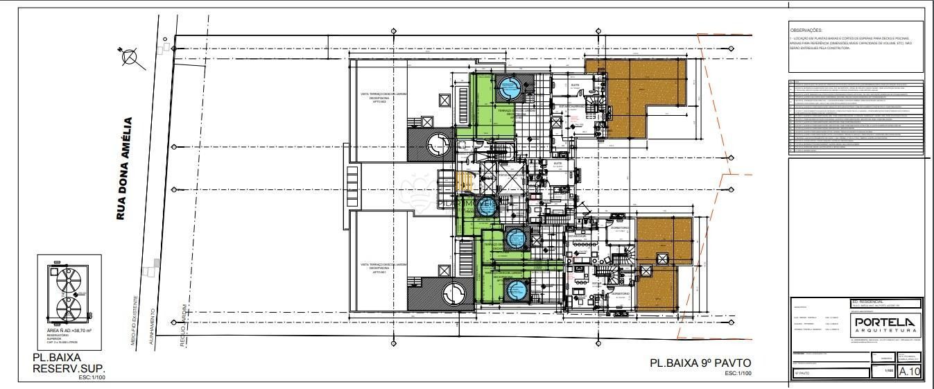 Cobertura para Venda - 199m², 4 dormitórios, sendo 2 suites, 3 vagas - Menino Deus