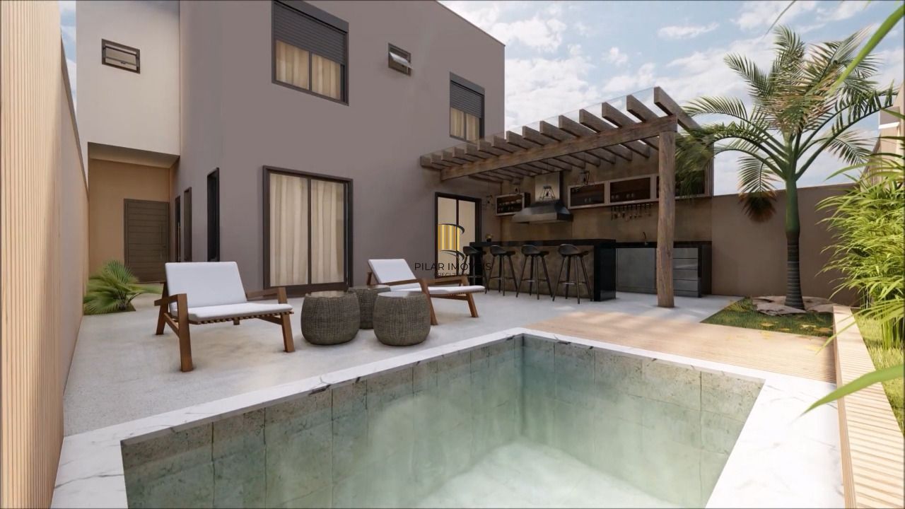 Casa sobrado em steel frame de 3 Suítes