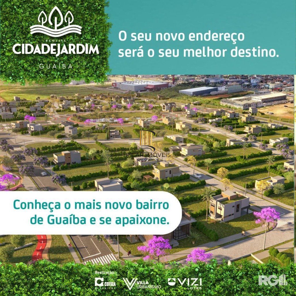 TERRENOS NO EMPREENDIMENTO CIDADE JARDIM GUAIBA