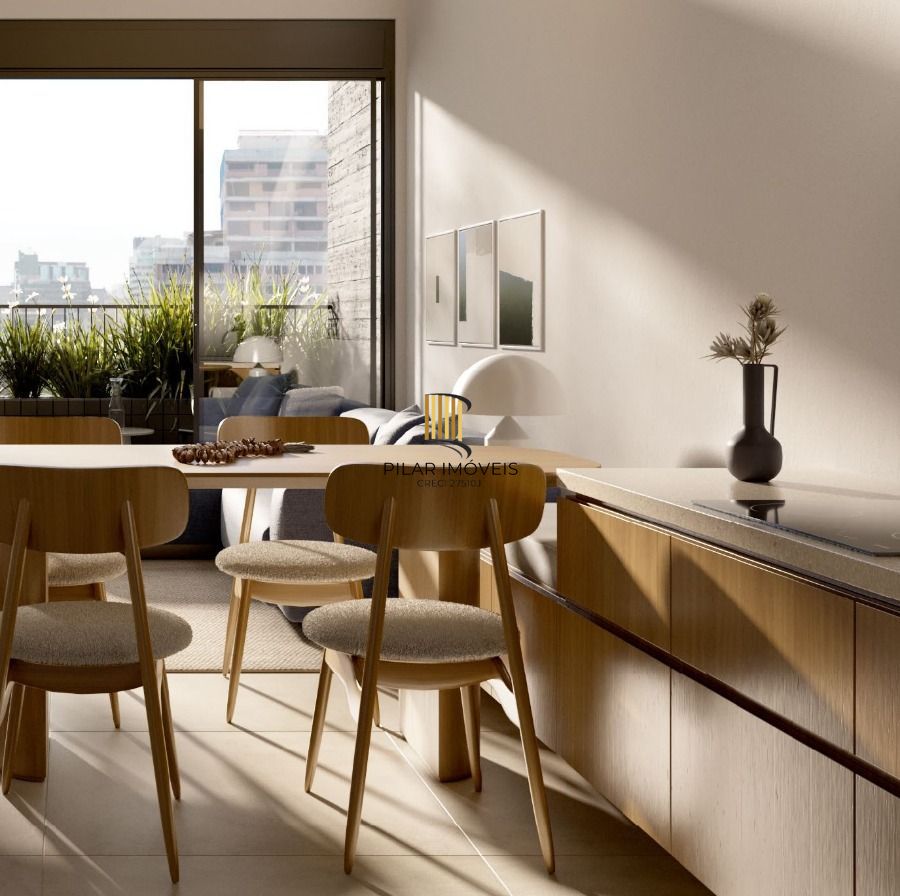 Apartamento Novo, studio grande com 41,28m² privativos, churrasqueira, vista junto ao parcão e zafari cabral
