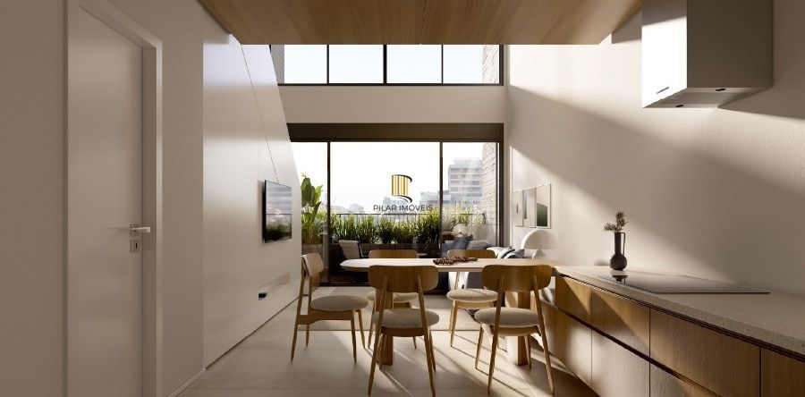 Apartamento Novo, studio grande com 41,28m² privativos, churrasqueira, vista junto ao parcão e zafari cabral