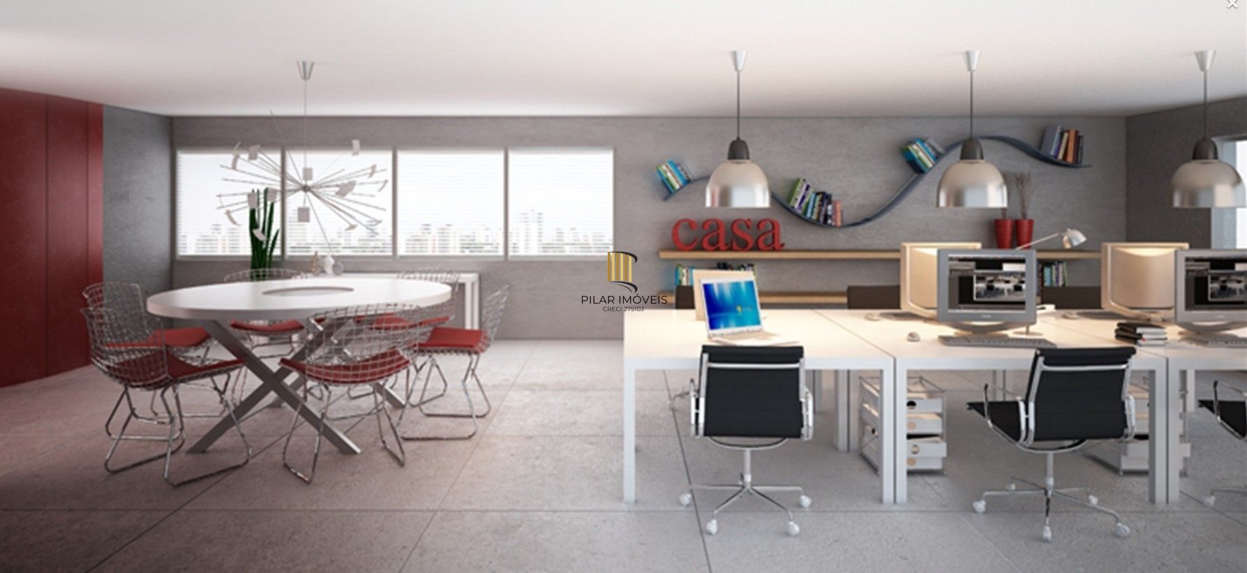 Conjunto/Sala para Venda -34,48m², 0 dormitórios, 1 vaga - mobiliado Menino Deus