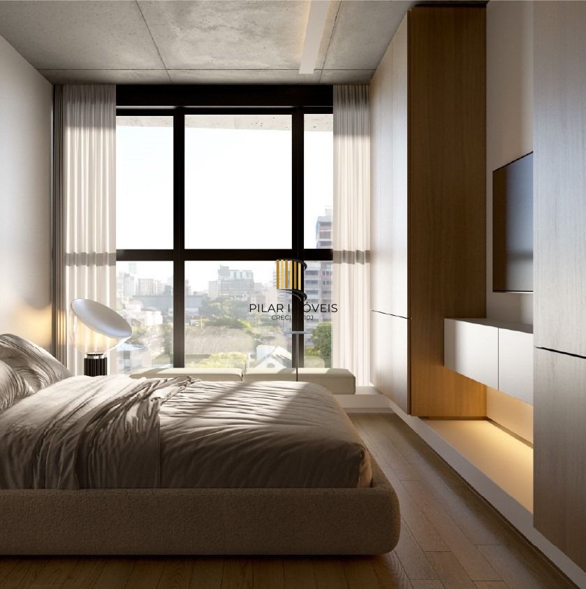 Apartamento Novo, studio grande com 41,28m² privativos, churrasqueira, vista junto ao parcão e zafari cabral