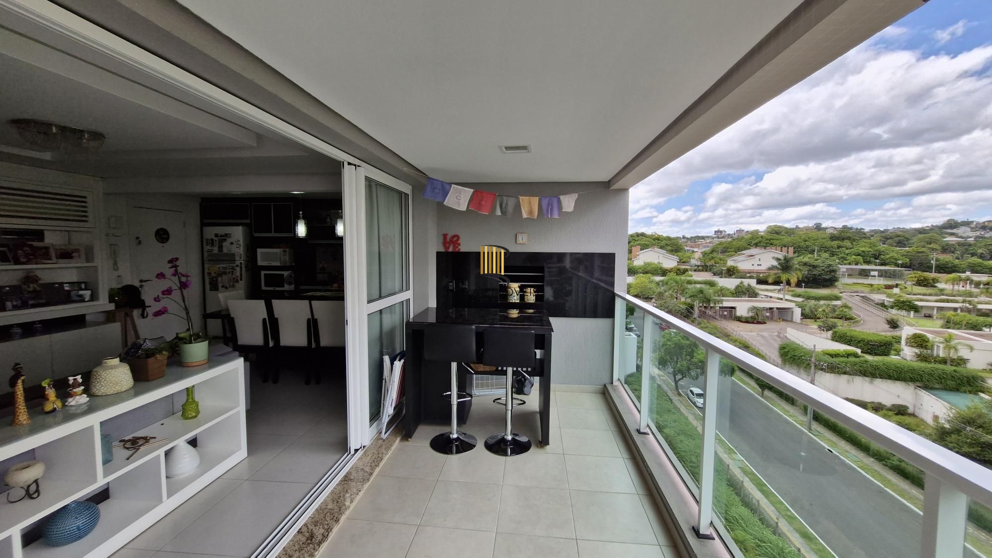 Apartamento mobiliado no Central Parque, 3 dormitorios sendo 1 suíte, banheiro social, lavabo, 114,00m² área privativa, 2 garagens - Pilar Imóveis