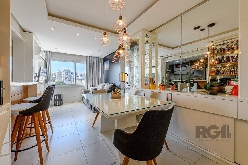 Apartamento 68 m² mobiliado, 2 dormitórios, sendo 1 suíte e 1 vaga. - Pilar Imóveis