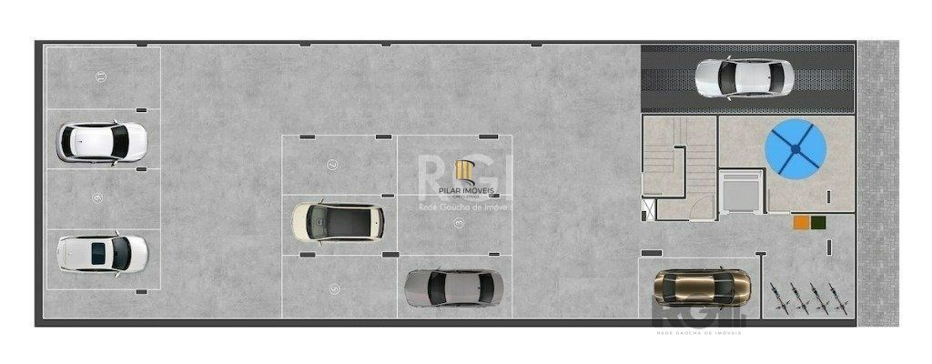 Apartamento para Venda - 50.88m², 1 dormitório, 1 vaga - Centro