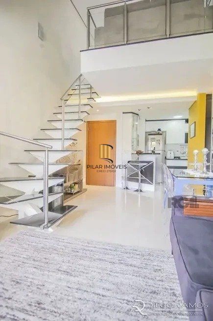Cobertura à venda com 1 quarto 102 m²  Mobiliado Alto Padrão Rua Dario Pederneiras, Petrópolis, Porto Alegre