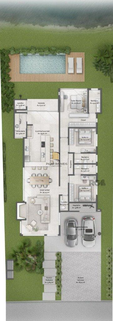 Casa de Condomínio 3 dormitórios no bairro Beira Mar