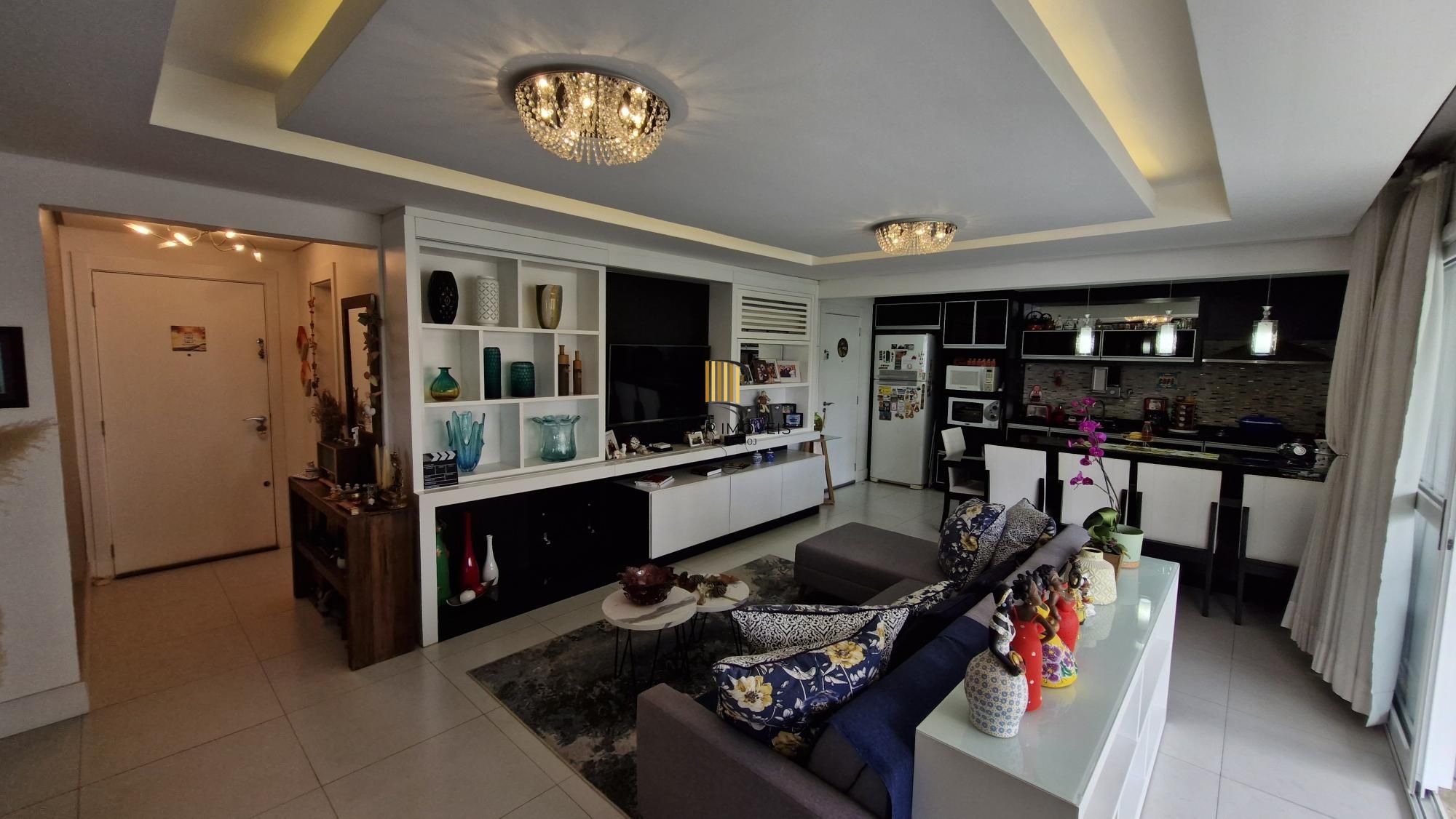 Apartamento mobiliado no Central Parque, 3 dormitorios sendo 1 suíte, banheiro social, lavabo, 114,00m² área privativa, 2 garagens