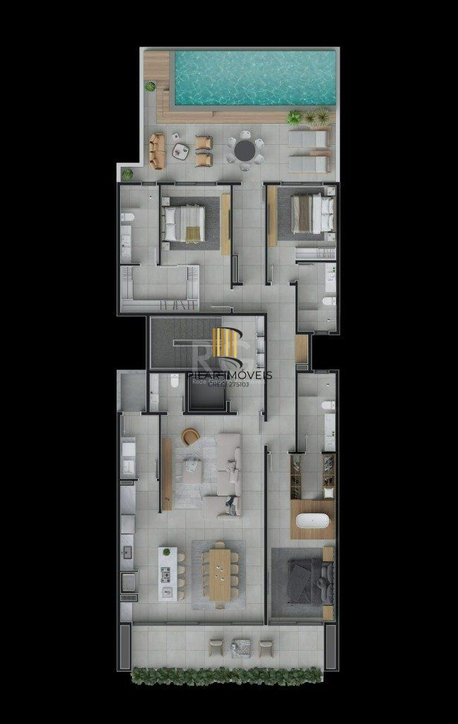 Apartamento 3 dormitórios no bairro Prainha