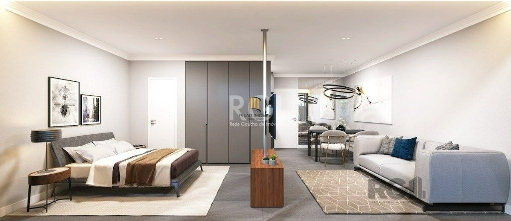 Apartamento para Venda - 50.88m², 1 dormitório, 1 vaga - Centro