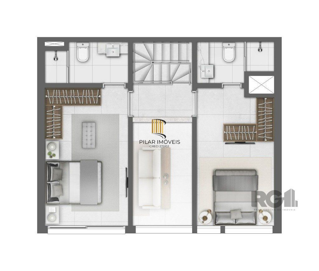 Apartamento 1 dormitório no bairro Centro