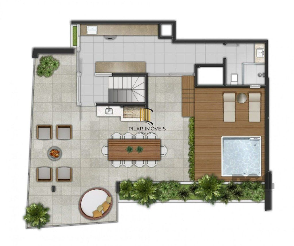 Apartamento 3 dormitórios no bairro Centro