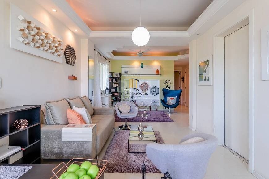 Apartamento de 124m² com 03 dormitórios, sendo 01 suíte e 01 vaga de garagem no bairro Jardim Itu
