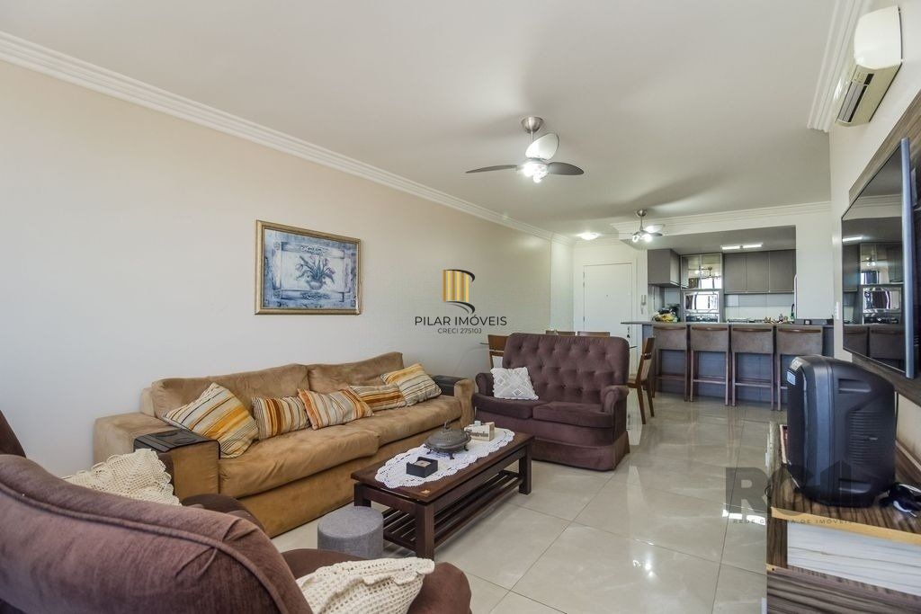 Excelente apartamento de 107 m² com 3 dormitórios e 2 vagas cobertas.