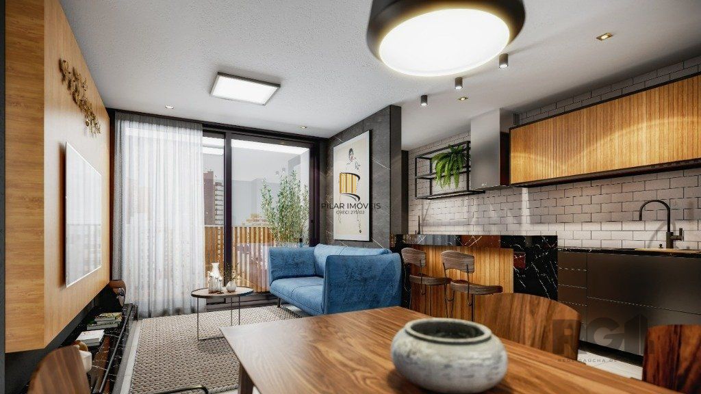 Apartamento 2 dormitórios no bairro Centro