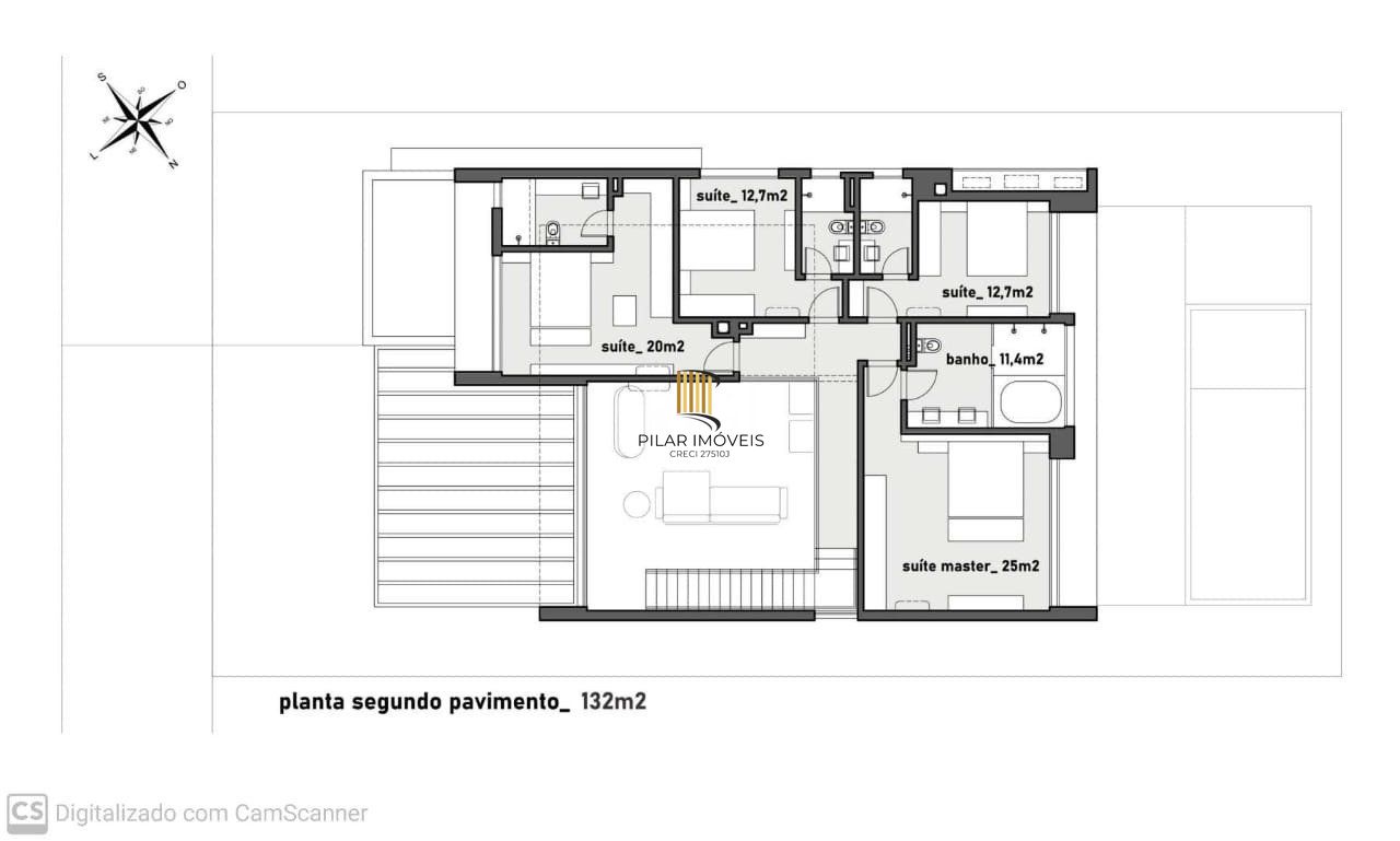 Casa de Condomínio 4 dormitórios no bairro Curtume