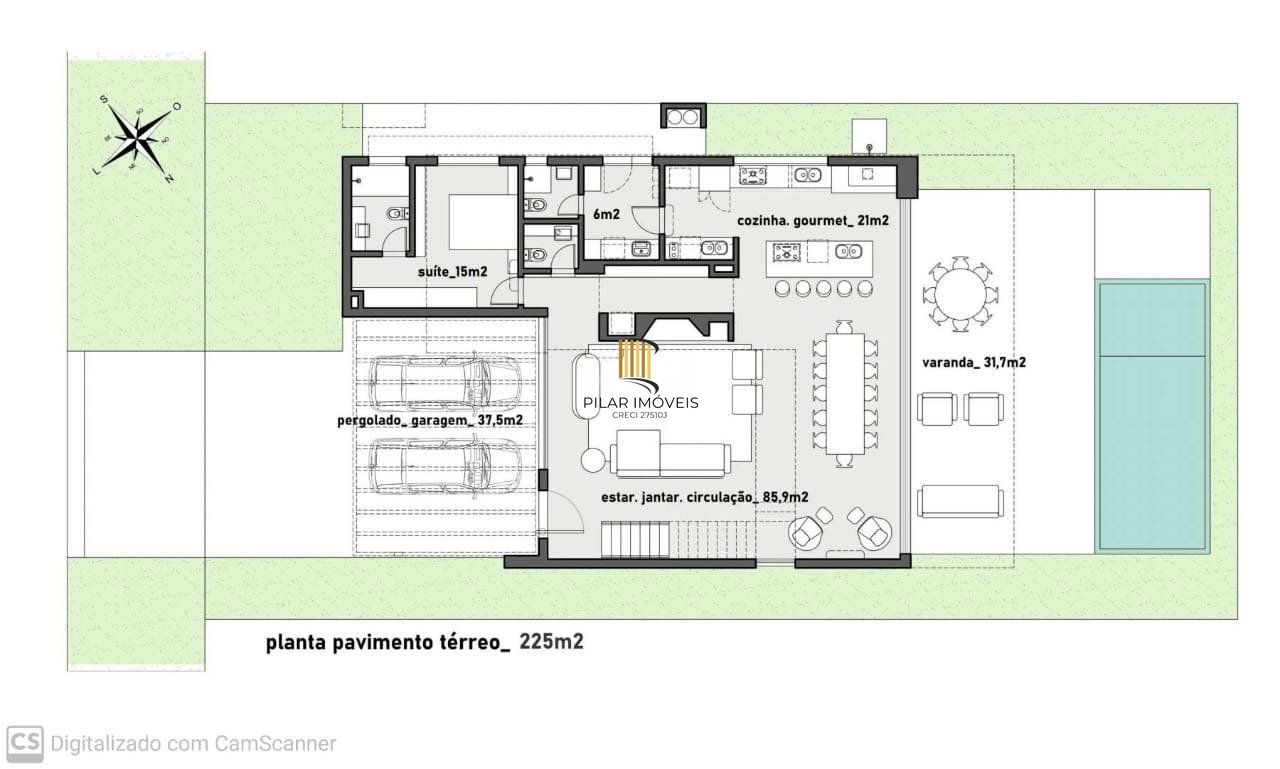 Casa de Condomínio 4 dormitórios no bairro Curtume