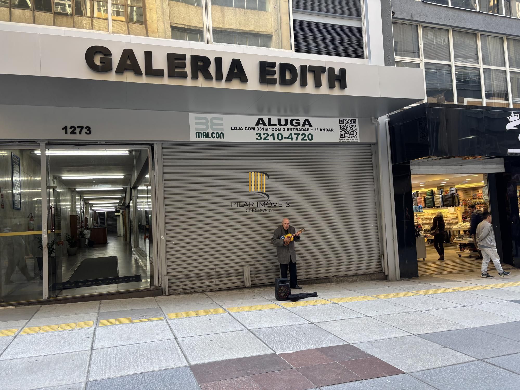 Loja na Galeria Edith centro de POA - Pilar Imóveis