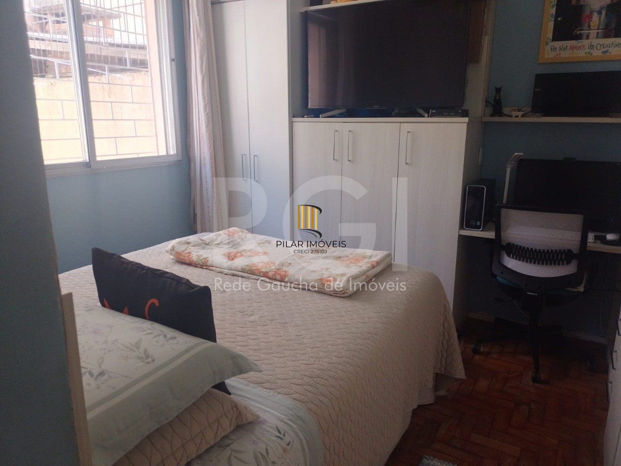 Apartamento Térreo, desocupado, 1 quarto com 2 pátios !