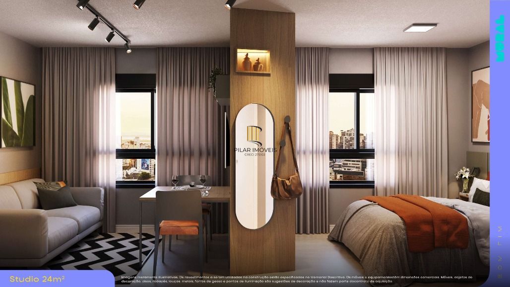 Studio 1 dormitório no bairro Bom Fim