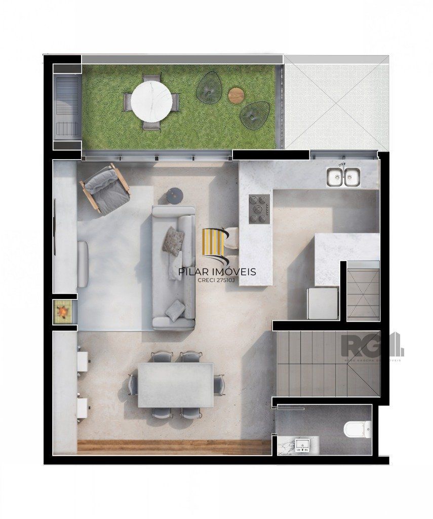 CASA CONDOMíNIO - 3D/1 suite - 196,27 m²- 2 vagas - TRISTEZA