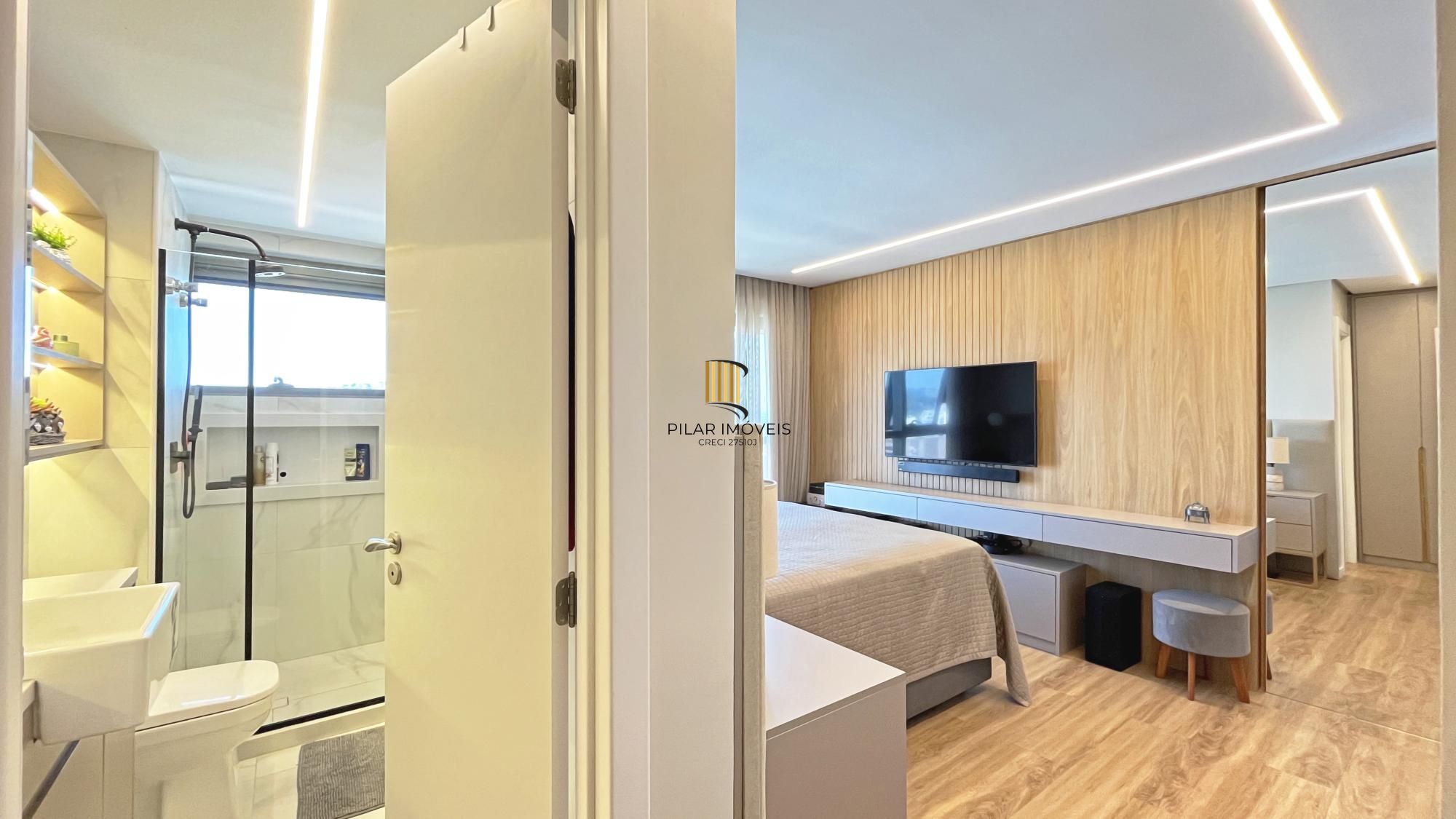 Duplex, mobiliado, andar alto de 2 dormitórios; 2 vagas