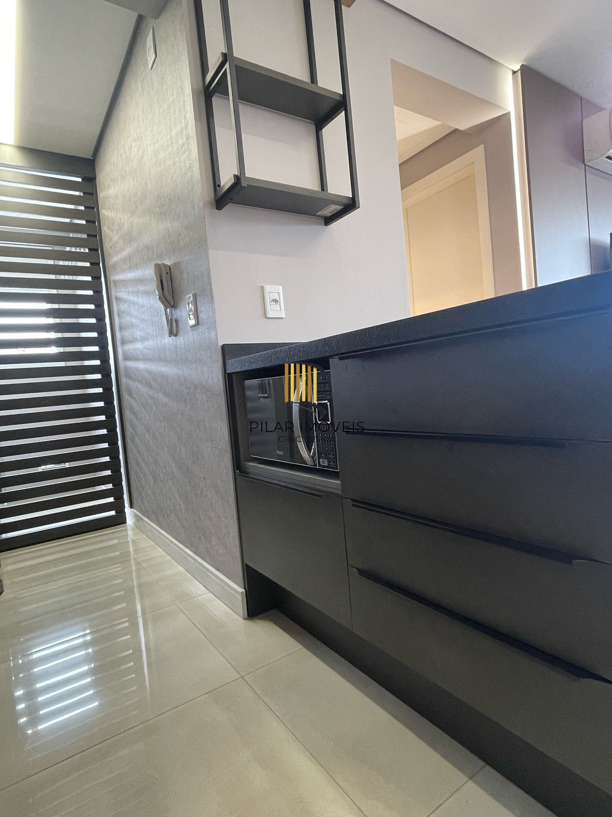 Apartamento de 1 Dormitório 43,21 m², garagem, 100% mobiliado