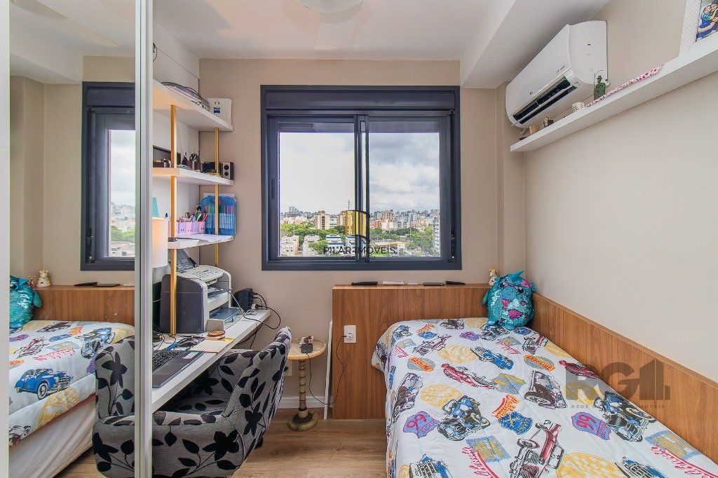 2 dormitórios, com suíte semi mobiliado