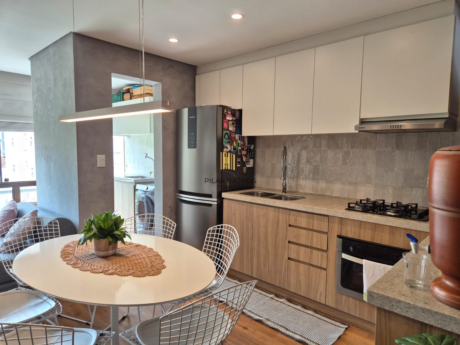 Cobertura reformada com churrasqueira