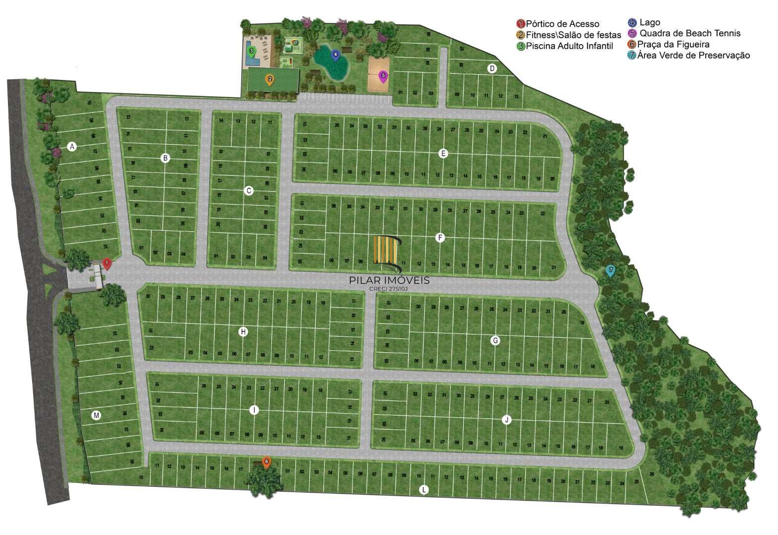 Terreno de esquina no condomínio Green Parque Jardim