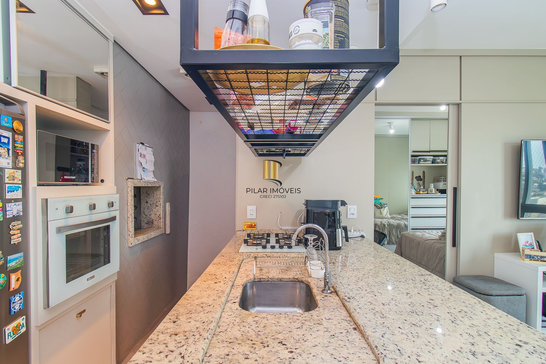 Apartamento 1 dormitório de 37m² e 1 vaga com super estrutura condominial