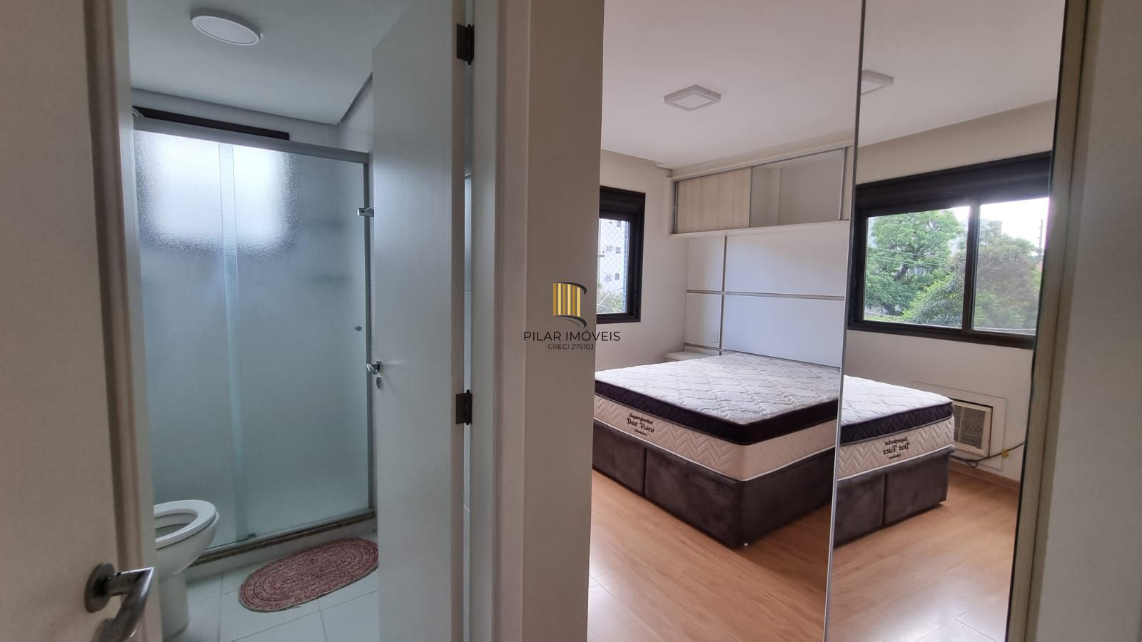 Apartamento dois dormitórios mobiliado, suíte, 86,41mq privativos, uma vaga escriturada, no bairro Higienópolis