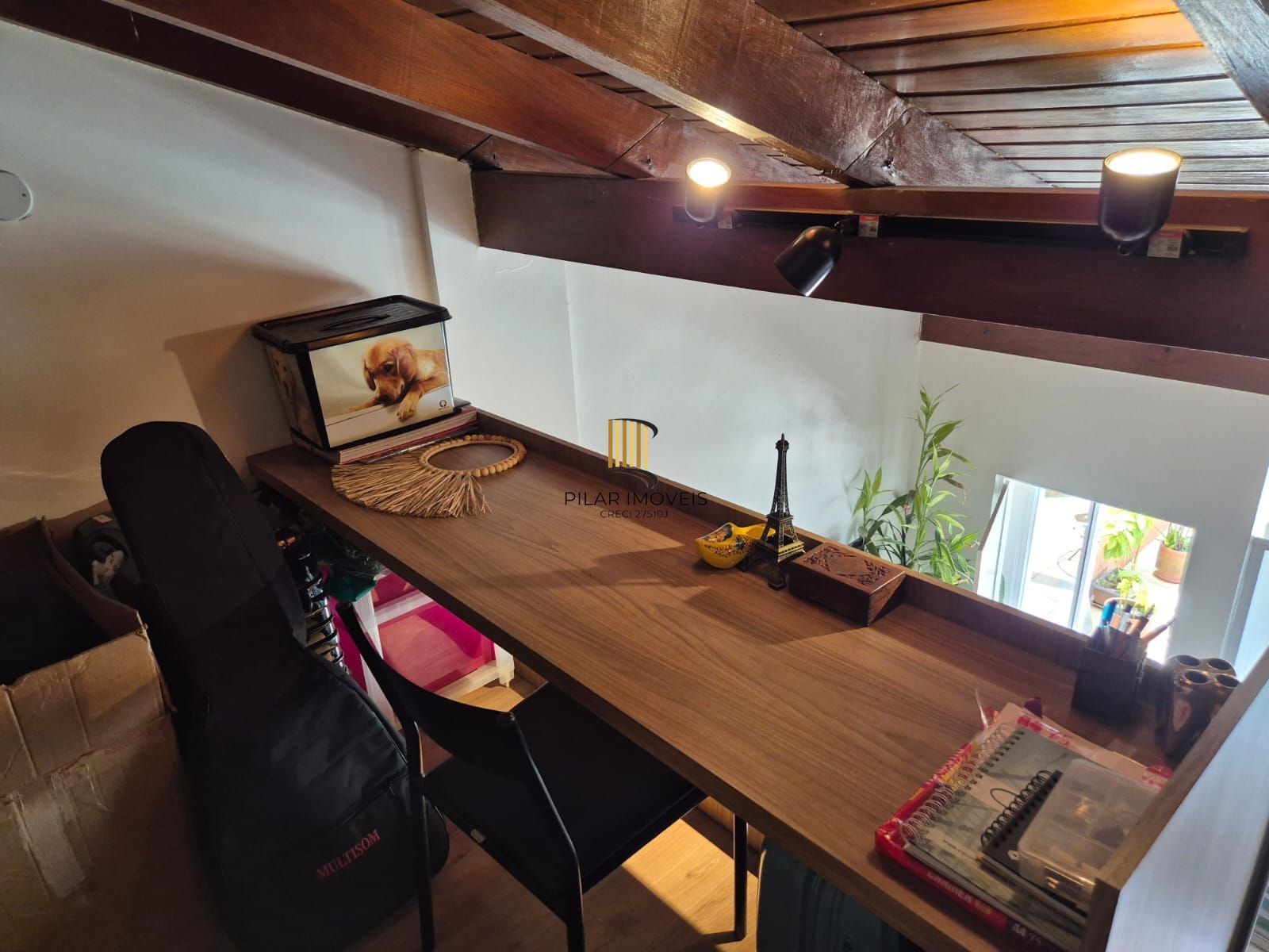 Cobertura reformada com churrasqueira