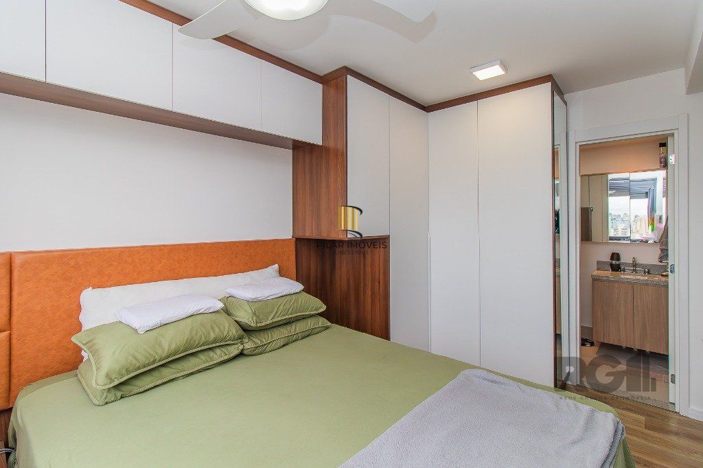 2 dormitórios, com suíte semi mobiliado