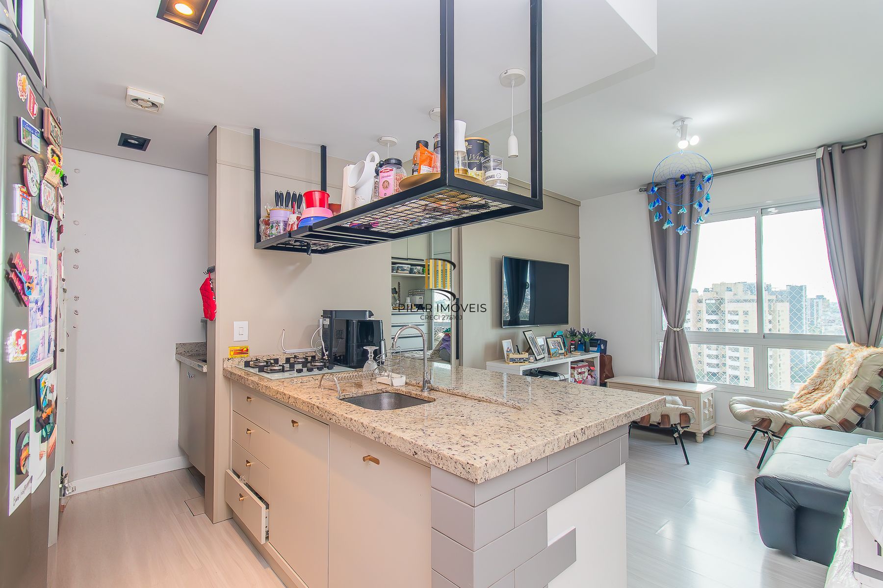 Apartamento 1 dormitório de 37m² e 1 vaga com super estrutura condominial
