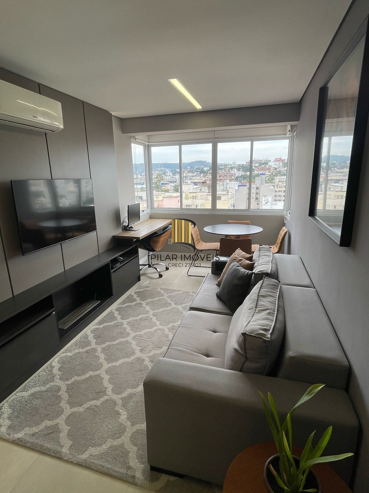 Apartamento de 1 Dormitório 43,21 m², garagem, 100% mobiliado