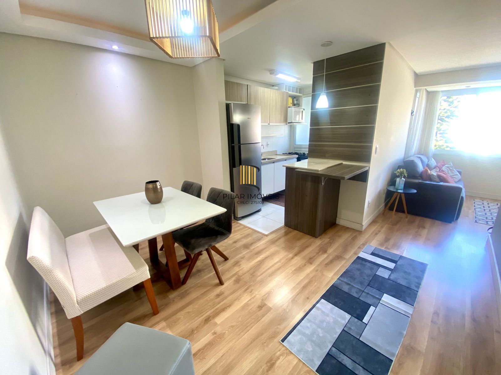 Apartamento 1 dormitório, lavabo e suite, vaga de garagem , 44m2 - Pilar Imóveis