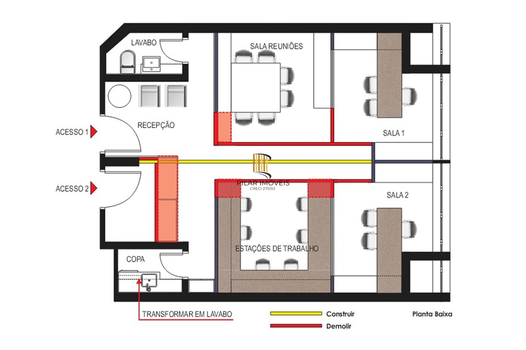 Sala Comercial no bairro Chácara das Pedras