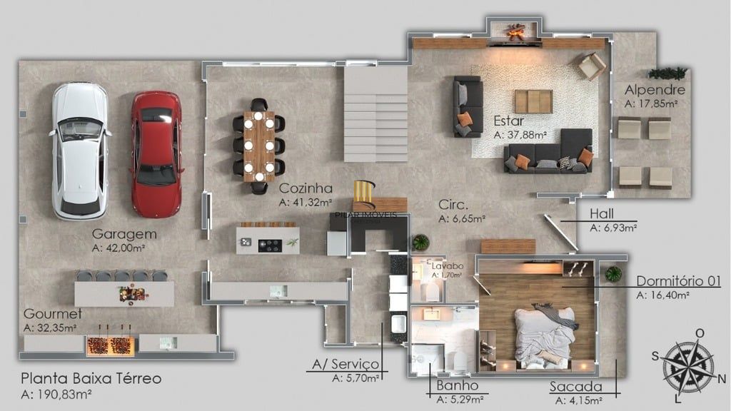 Casa de Condomínio 4 dormitórios no bairro Dante