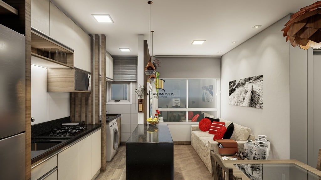 Apartamento 1 dormitório no bairro Petrópolis