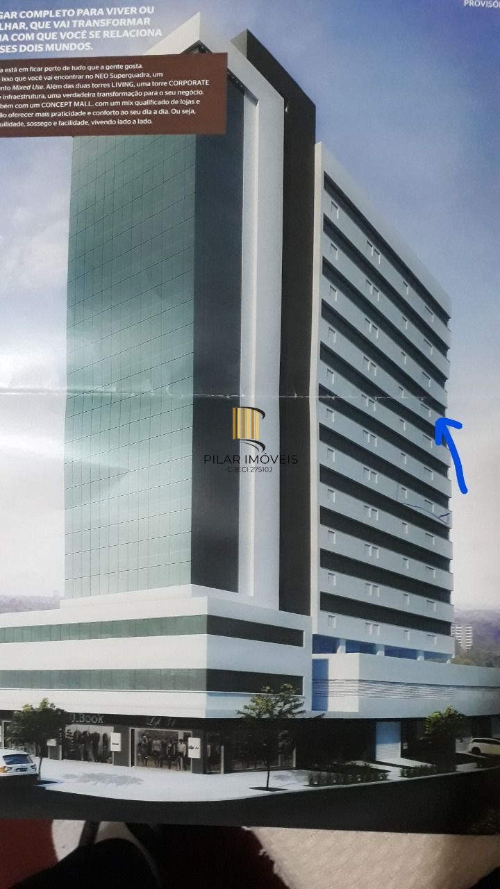 Sala de alto padrão, 52 m², vaga de garagem, Bairro Passo da Areia, mobiliada