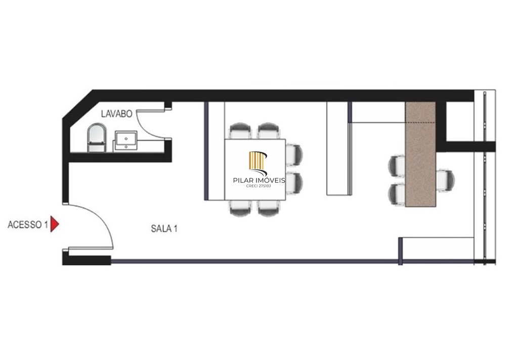 Sala Comercial no bairro Chácara das Pedras