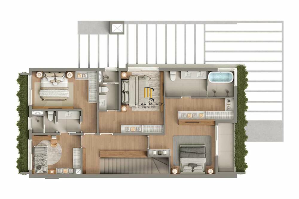 Casa de Condomínio 4 dormitórios no bairro Petrópolis