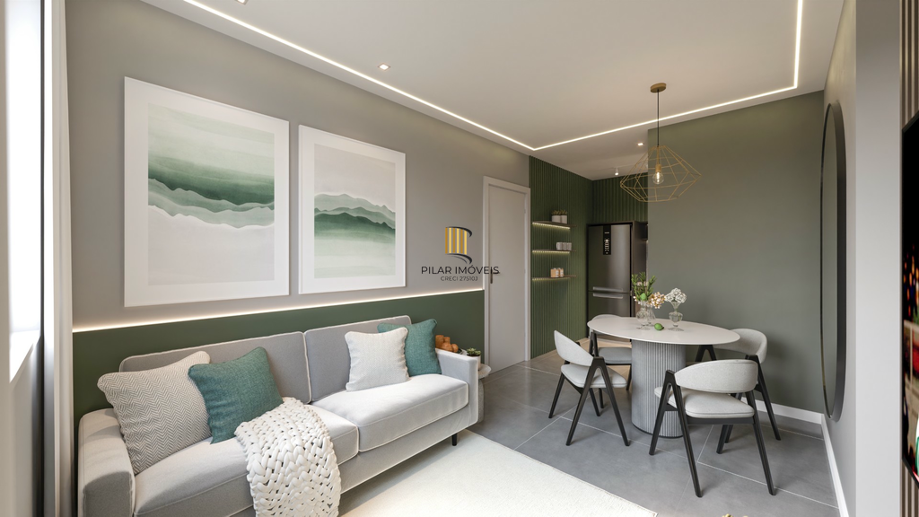 Apartamento 2 dormitórios no bairro Centro