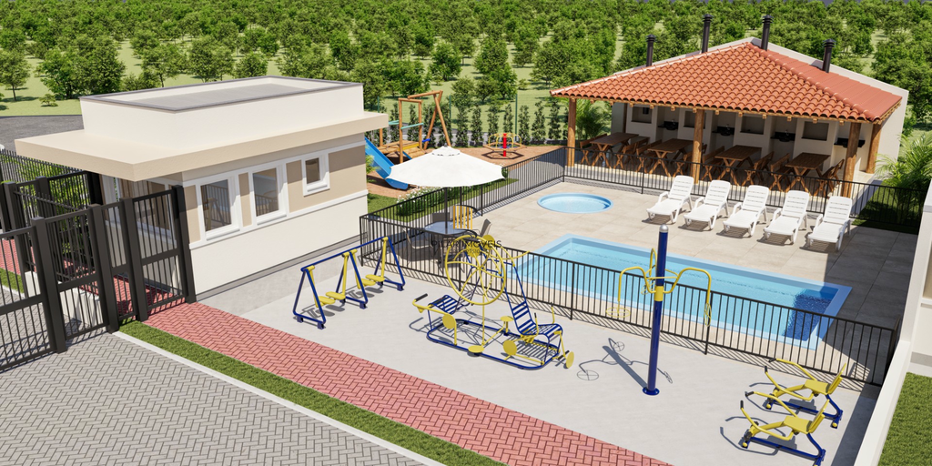 Casa de Condomínio 1 dormitório no bairro Residencial Meu Rincão