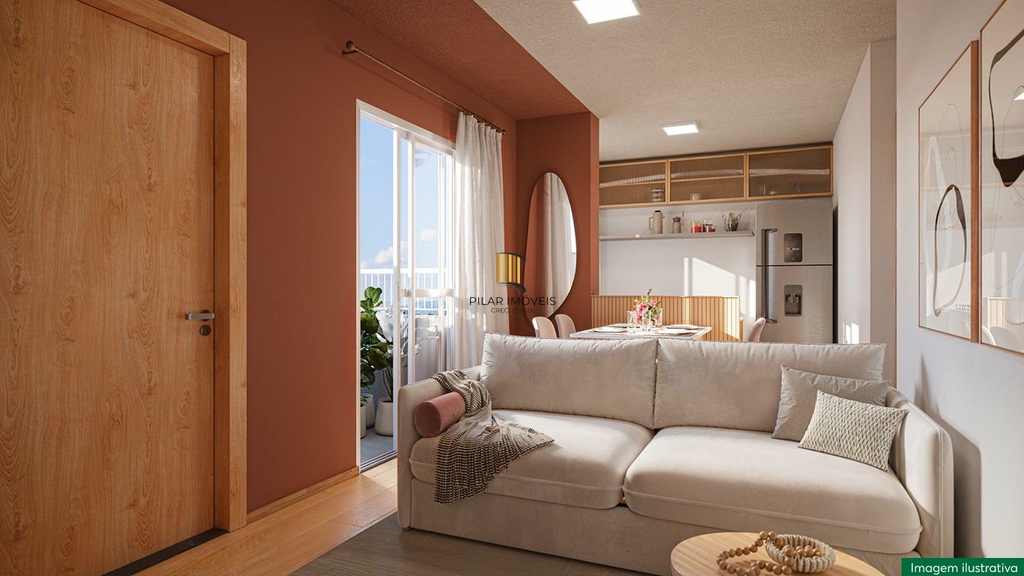 Apartamento 2 dormitórios no bairro Morro Santana