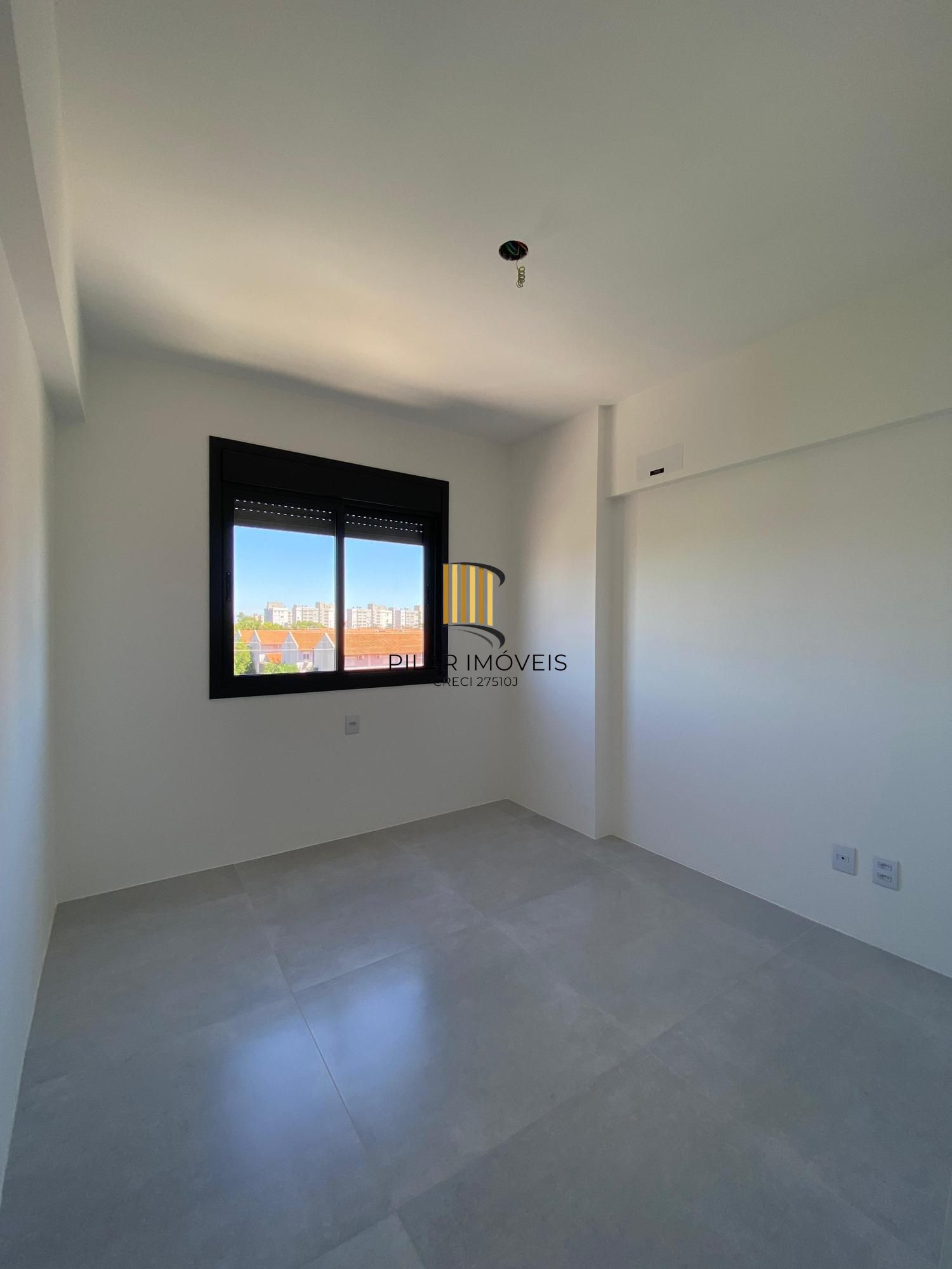 Apto novo, 02 dorm, 58 m2, 01 vaga, Bairro Fátima Canoas, Elevador, Gás encanado