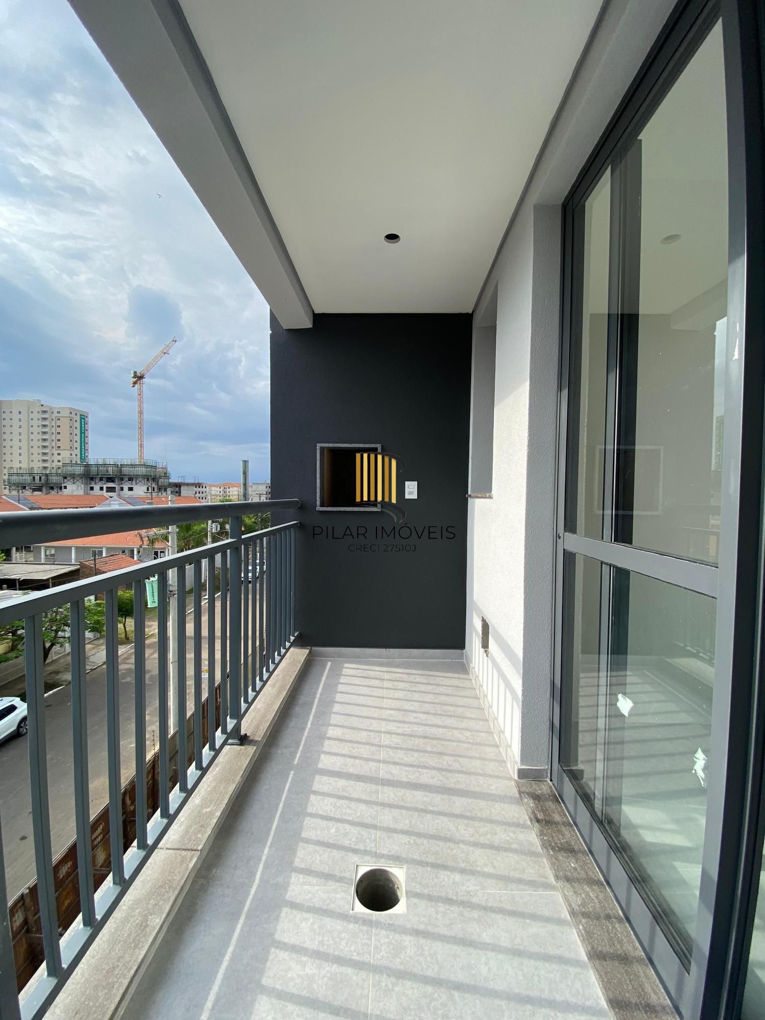Apto novo, 02 dorm, 61 m2, 01 vaga, Bairro Fátima Canoas, Elevador, Gás encanado