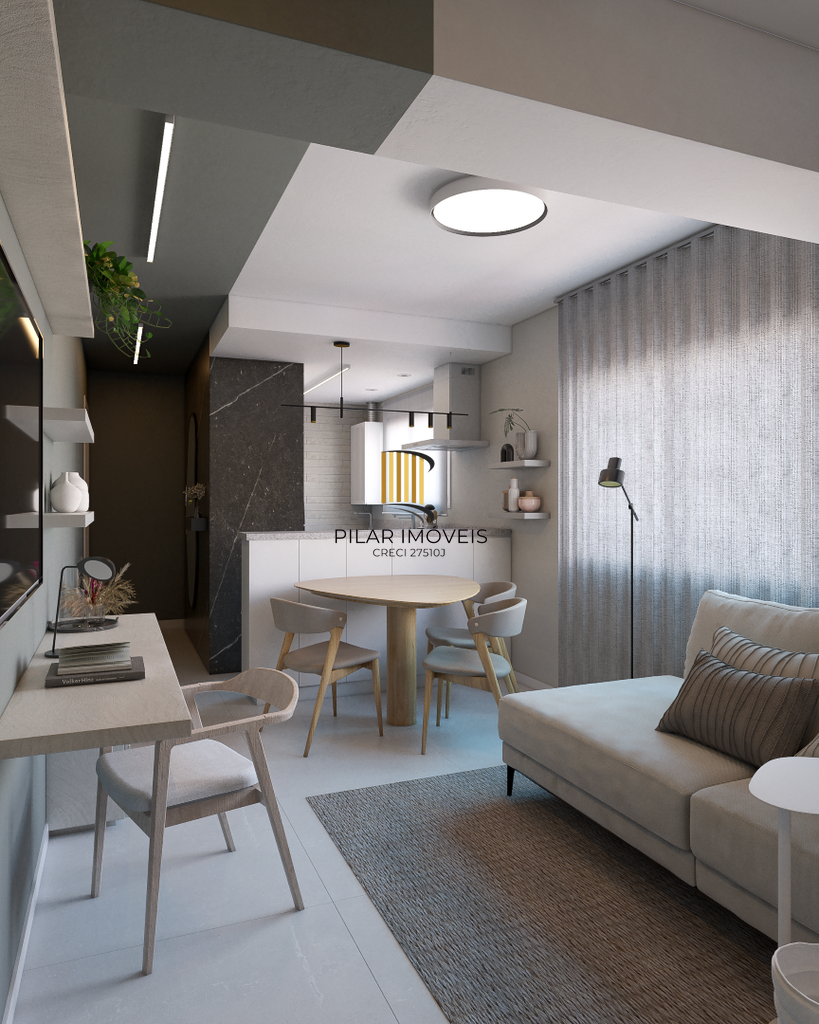 Apartamento 1 dormitório no bairro Auxiliadora